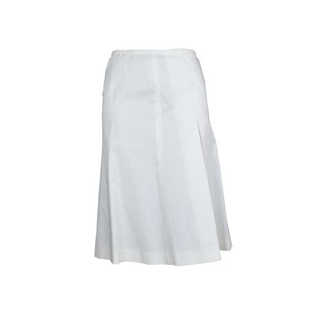 prada white skirts